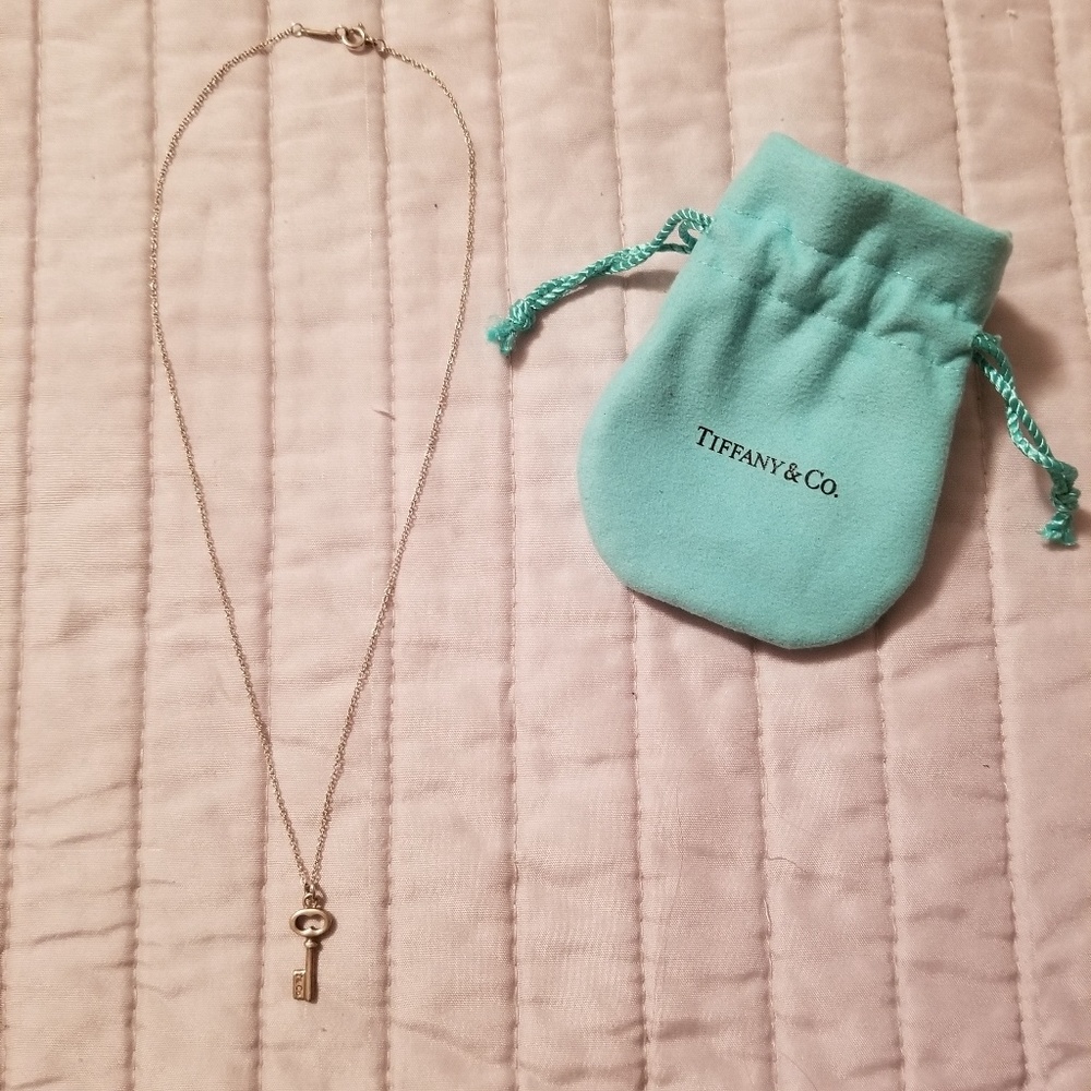 Tiffany & Co. Sterling Silver Key Necklace